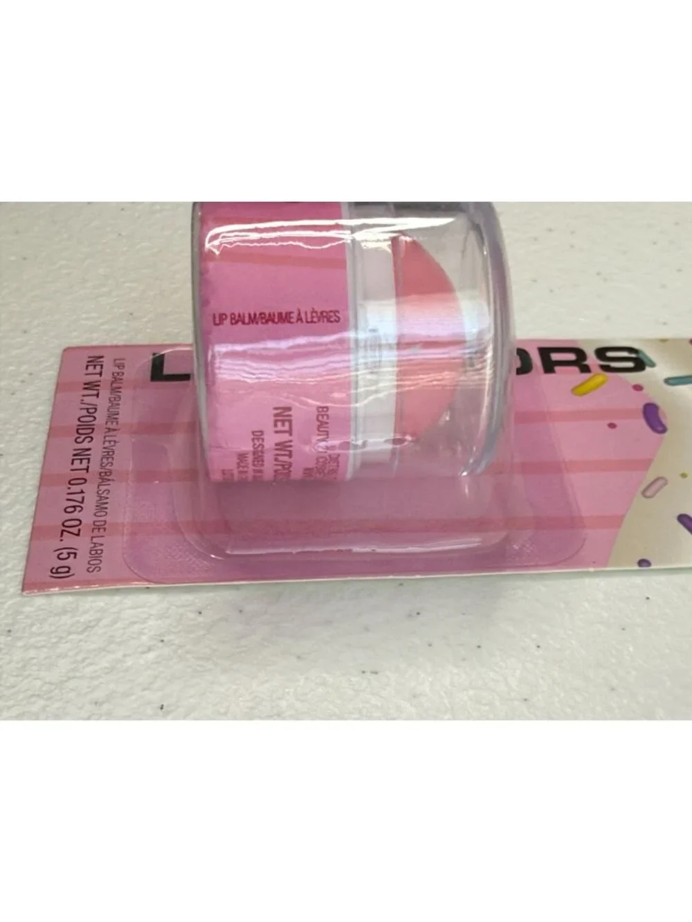L.A. Colors Fro-Yo Lips Strawberry Scented Lip Balm New